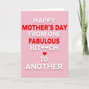 Bold Typographic Mothers Day Card