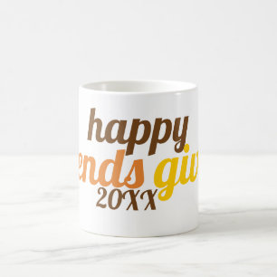 Bold typography Friendsgiving 2019 fall colour Coffee Mug