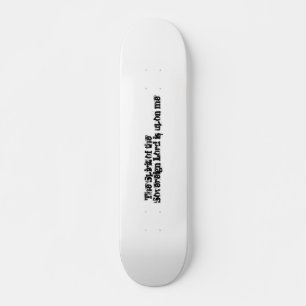 Bold Typography inspirational Bible Text  Skateboard