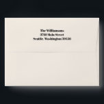 Bold Typography Ivory Modern 50th Birthday Party Envelope<br><div class="desc">Bold Typography Ivory Modern 50th Birthday Party Return Address Envelope</div>