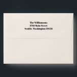 Bold Typography Ivory Modern 50th Birthday Party Envelope<br><div class="desc">Bold Typography Ivory Modern 50th Birthday Party Return Address Envelope</div>