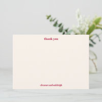 Bold Typography Magenta Red Ivory Custom Wedding