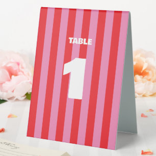 Bold Typography, Pink and Red Wedding