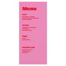 Bold Typography, Pink and Red Wedding