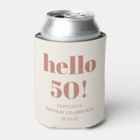 Bold Typography Terracotta Modern 50th Birthday
