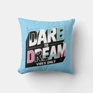 Bold Typography Throw Pillows. Cushion