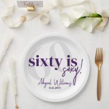 Bold Typography w/ Calligraphy 60th Birthday Party