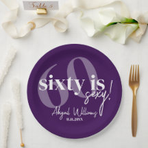 Bold Typography w/ Calligraphy 60th Birthday Party