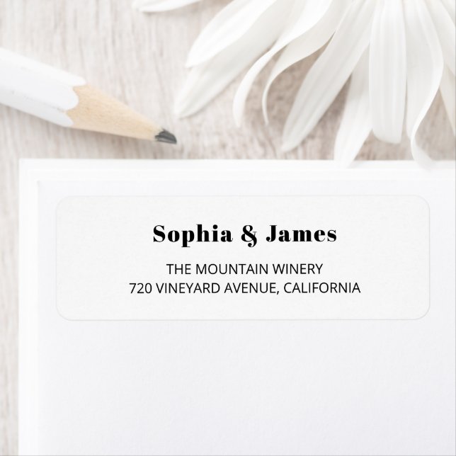 Bold Typography White Minimalist Wedding (Insitu)