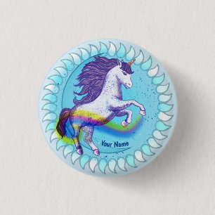 Bold Unicorn 3 Cm Round Badge