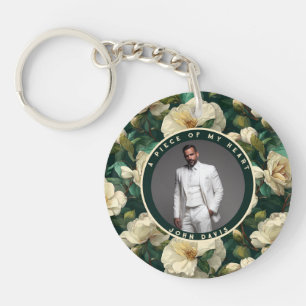 Bold Unique Gifts Gardenias Flower Key Ring
