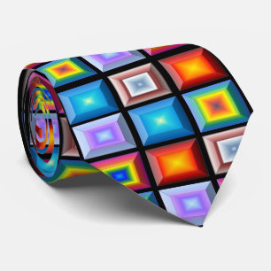 Bold Unusual Contemporary Abstract Geometric Tie