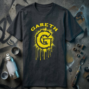 Bold & Urban - Graffiti G Monogram Initial T-Shirt