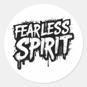 Bold Urban Street Style with Dripping Paint Effect Classic Round Sticker