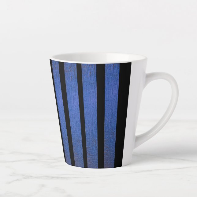 Bold Vertical Stripe Coffee Mug Latte Mug (Right)