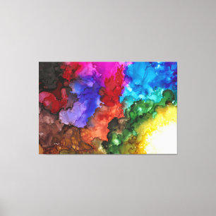Bold, Vivid, Colourful Stretched Canvas Print