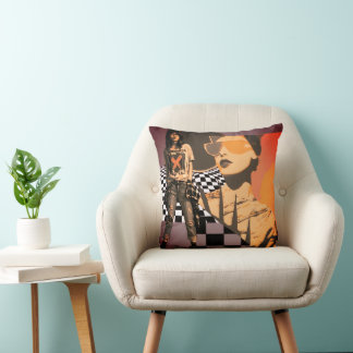 Bold Voices, Soft Spaces" Throw Pillow