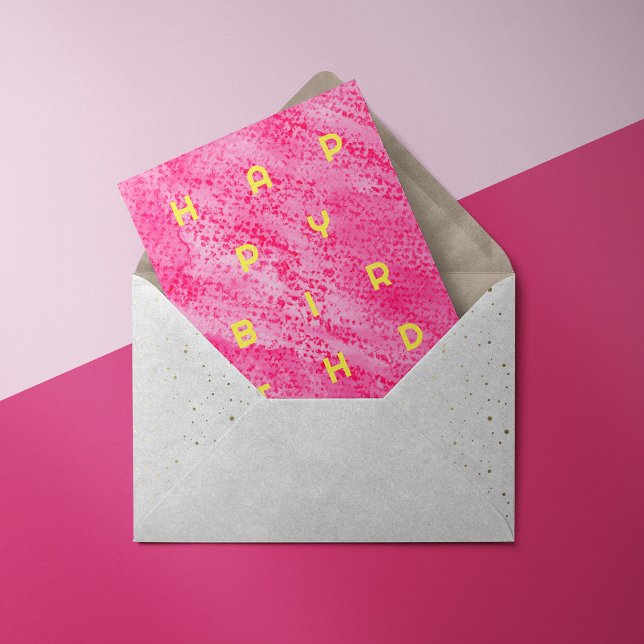 Bold watercolor Birthday Card (Creator Uploaded)