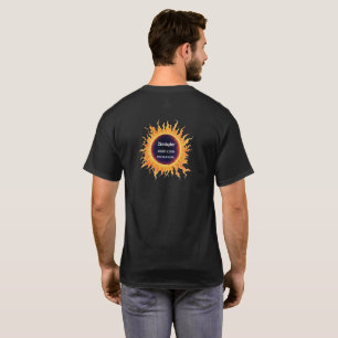 Bold Watercolor Total Solar Eclipse 2026 Name T-Sh T-Shirt