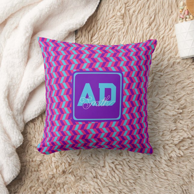 Bold Wedding Decor Custom Pillow For Bridal Shower (Blanket)