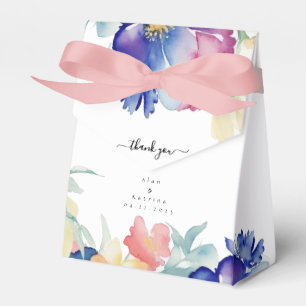 Bold Wildflower Boho Floral Wedding Tent Favour Bo Box