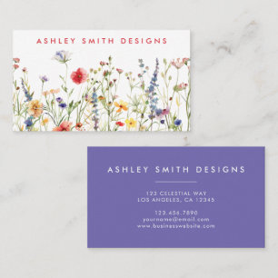 Bold Wildflower Business Card