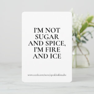 Bold Women Empowerment Greeting Card For Women