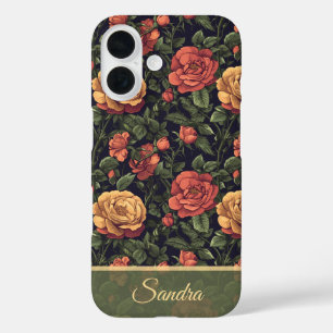 Bold Women Gift Rose Custom iPhone 16 Case