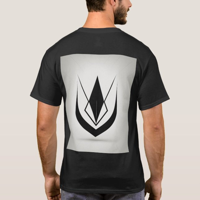 "Bold Words: Text Art Men’s Tee" T-Shirt (Back)