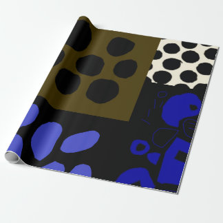 bold wrapping paper with dots