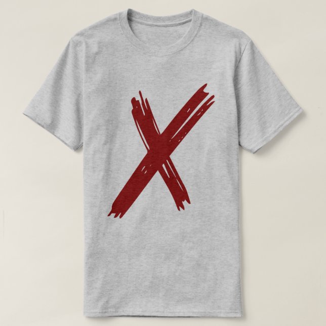  Bold X Statement – Minimalist T-Shirt (Design Front)