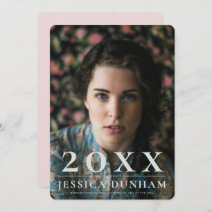 Bold Year Serif Graduation Invitation