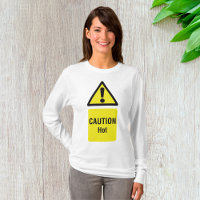 Bold Yellow Caution Hot Sign Safety