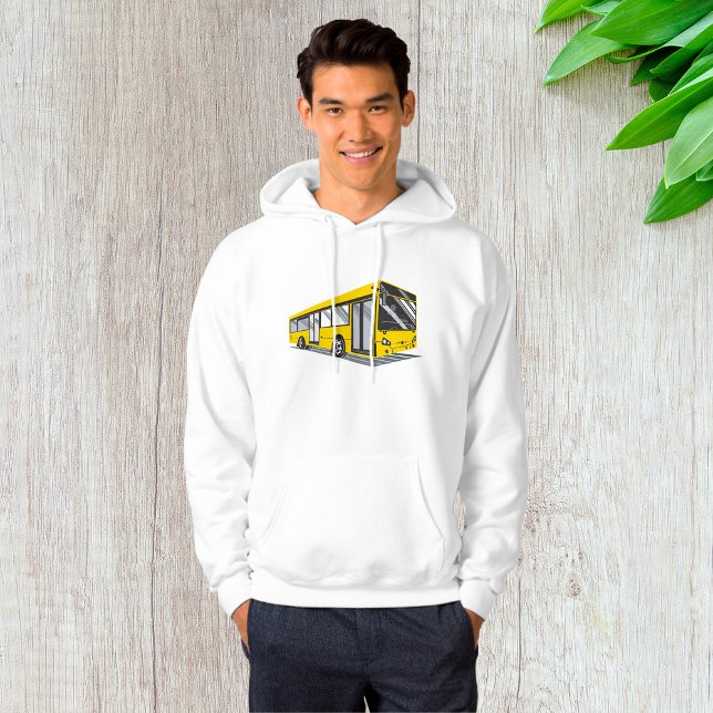 Bold Yellow City Bus Public Transport  Hoodie (Creator Uploaded)
