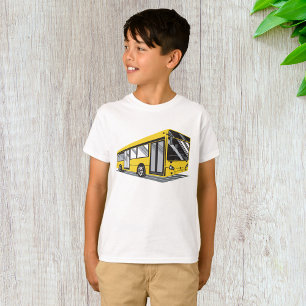 Bold Yellow City Bus Public Transport  T-Shirt