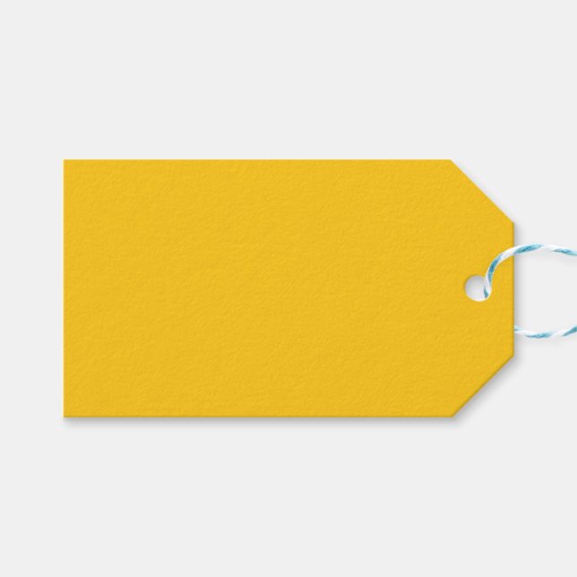 Bold Yellow Gift Tag (Front (Horizontal))