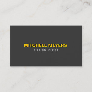 BOLD YELLOW SHADOW Business Card