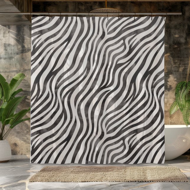 Bold Zebra Print Shower Curtain (Creator Uploaded)