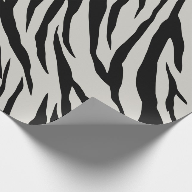 Bold Zebra Print Wrapping Paper (Corner)