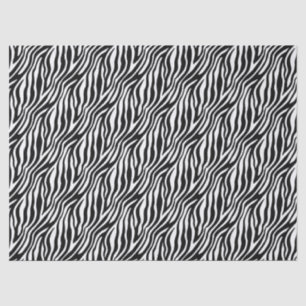 Bold Zebra Stripe Black & White  Tissue Paper