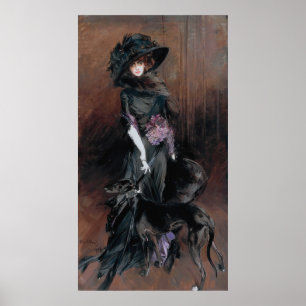Boldini - Marchesa Luisa Casati With Greyhound Poster