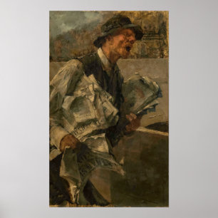 Boldini - Newspaperman In Paris 1878 Poster