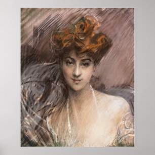 Boldini - Portrait Of Lucie Gerard Poster