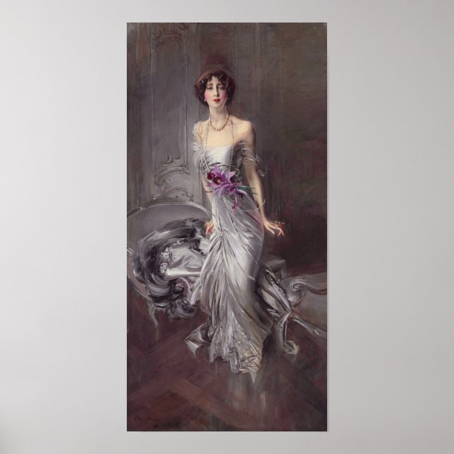 Boldini - Portrait Of Madame Doyen Poster (Front)