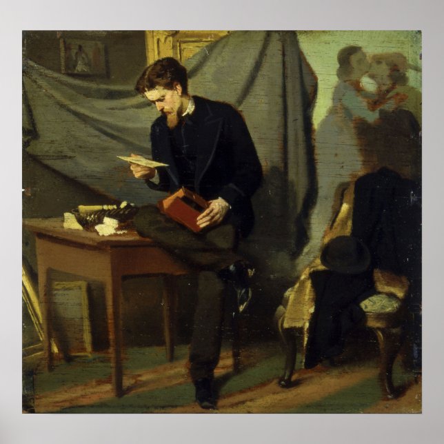 Boldini - Portrait Of The Painter Alessandro Lanf… Poster (Front)