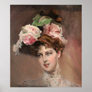 Boldini - The Countess Beatrice Di Byland 1901 Poster