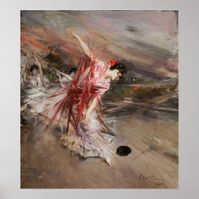 Boldini - The Spanish Dancer 1900 Poster (Front)