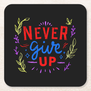 Boldly Unstoppable: A Burst of Motivation Square Paper Coaster