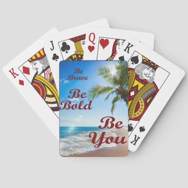 Boldly You  Playing Cards (Back)