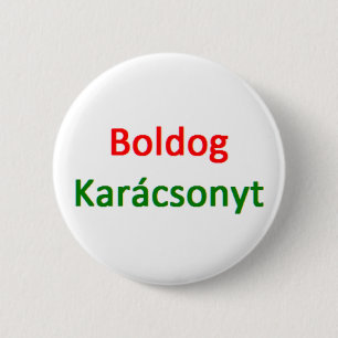 boldog karacsonyt coffee mug 6 cm round badge